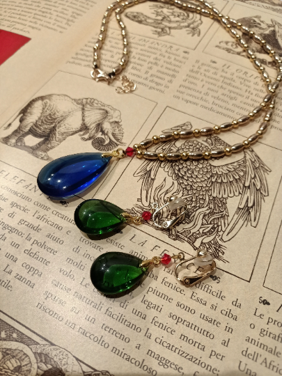 Replica Howl Pendragon Earrings and Necklace