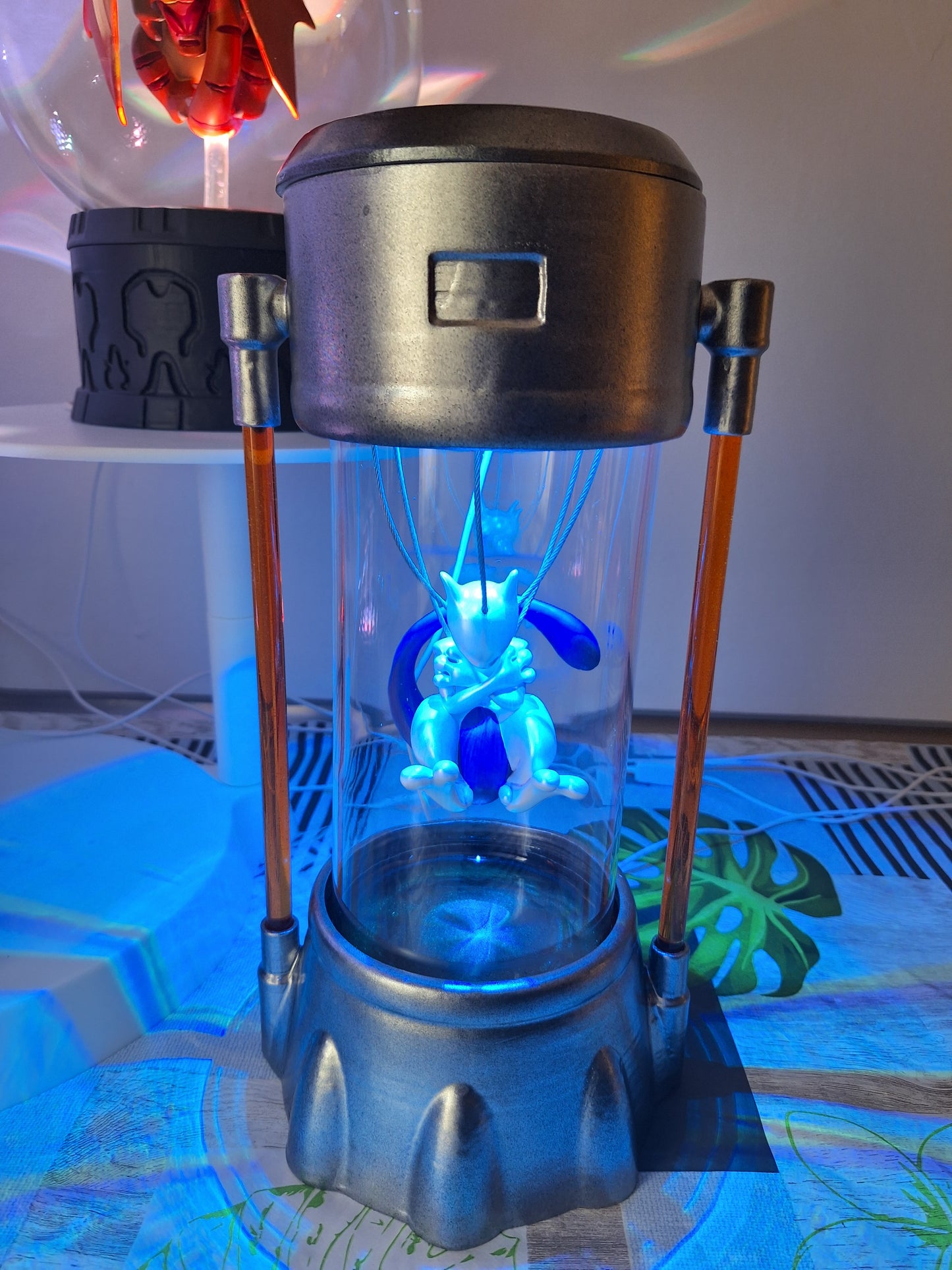 Pokemon Capsule Lamps Mewtwo Charizard Venusaur Blastoise Clones