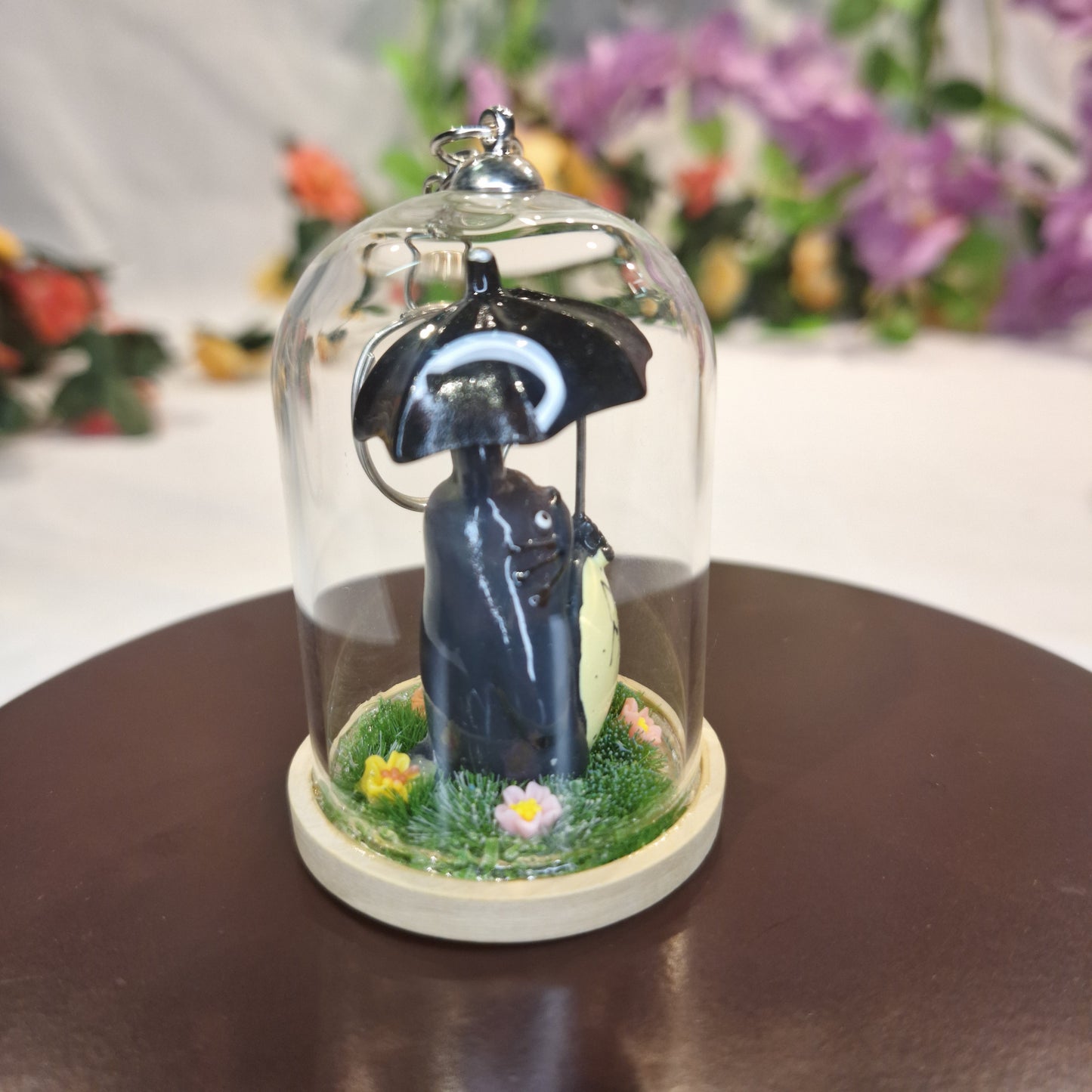 Totoro Terrarium Keychain
