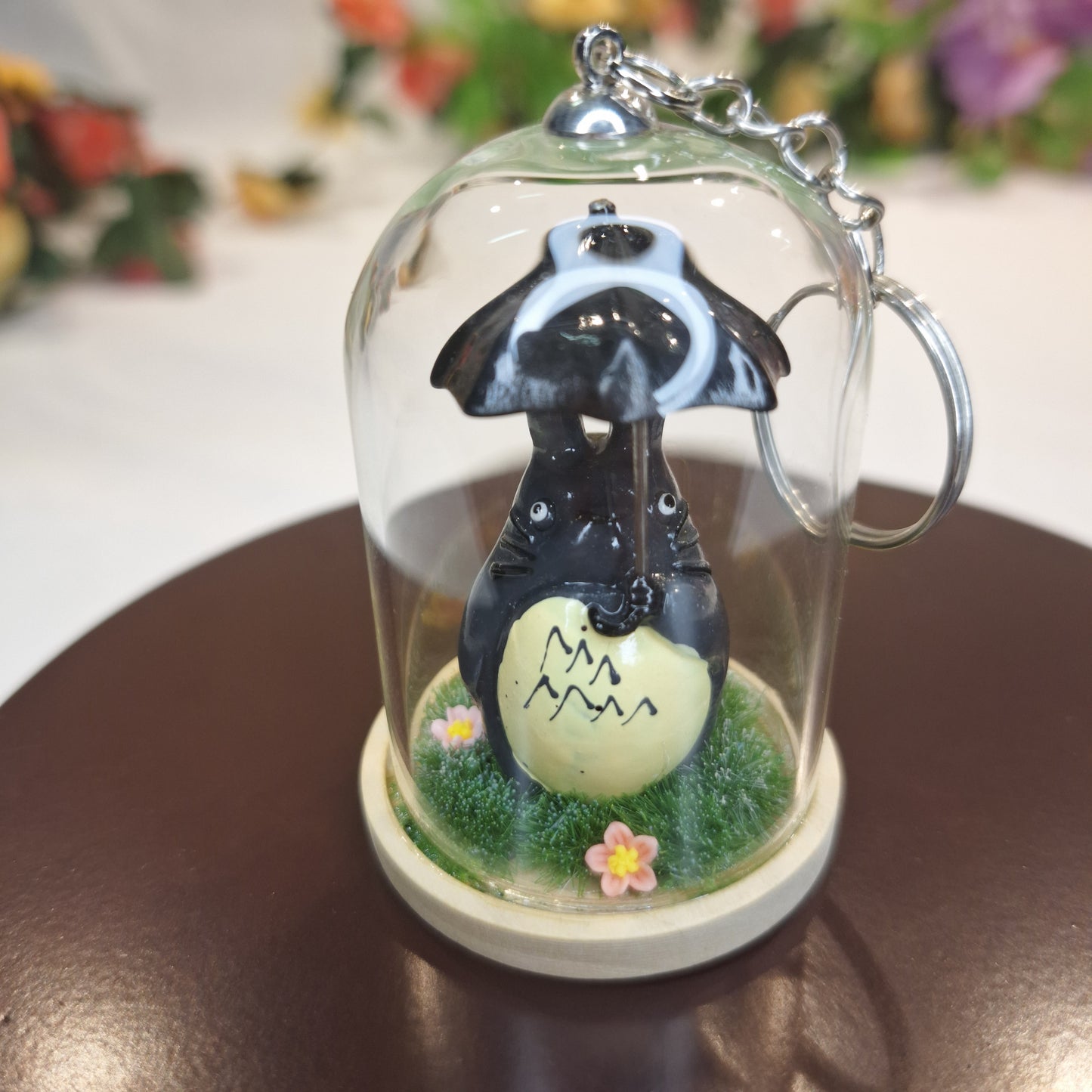 Totoro Terrarium Keychain