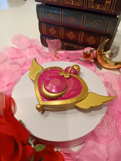 Crisis Moon Compact Brooch Replica