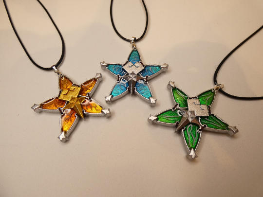 Collana Wayfinder Trovavia Replica Kingdom Hearts Terra Aqua Ventus