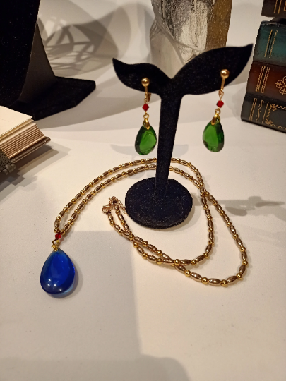 Replica Howl Pendragon Earrings and Necklace