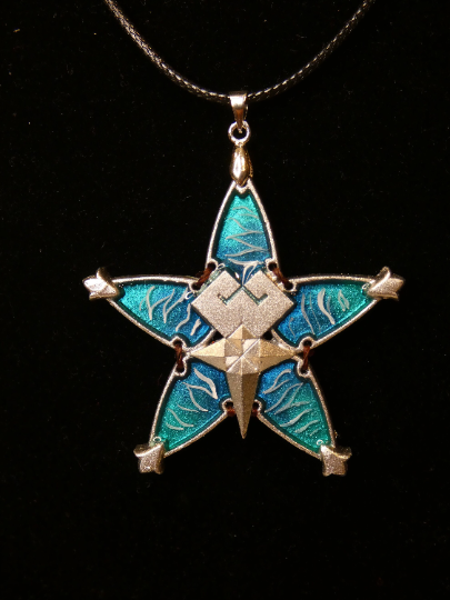 Collana Wayfinder Trovavia Replica Kingdom Hearts Terra Aqua Ventus