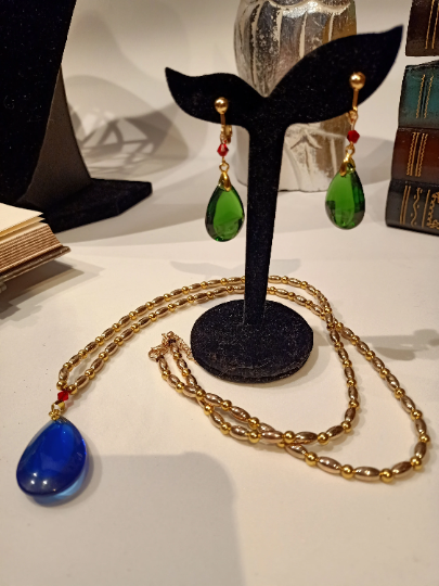 Replica Howl Pendragon Earrings and Necklace