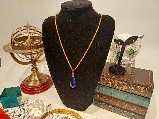 Replica Howl Pendragon Earrings and Necklace