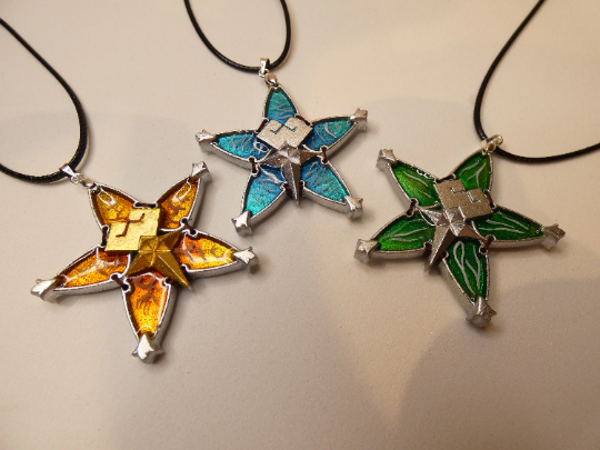 Collana Wayfinder Trovavia Replica Kingdom Hearts Terra Aqua Ventus