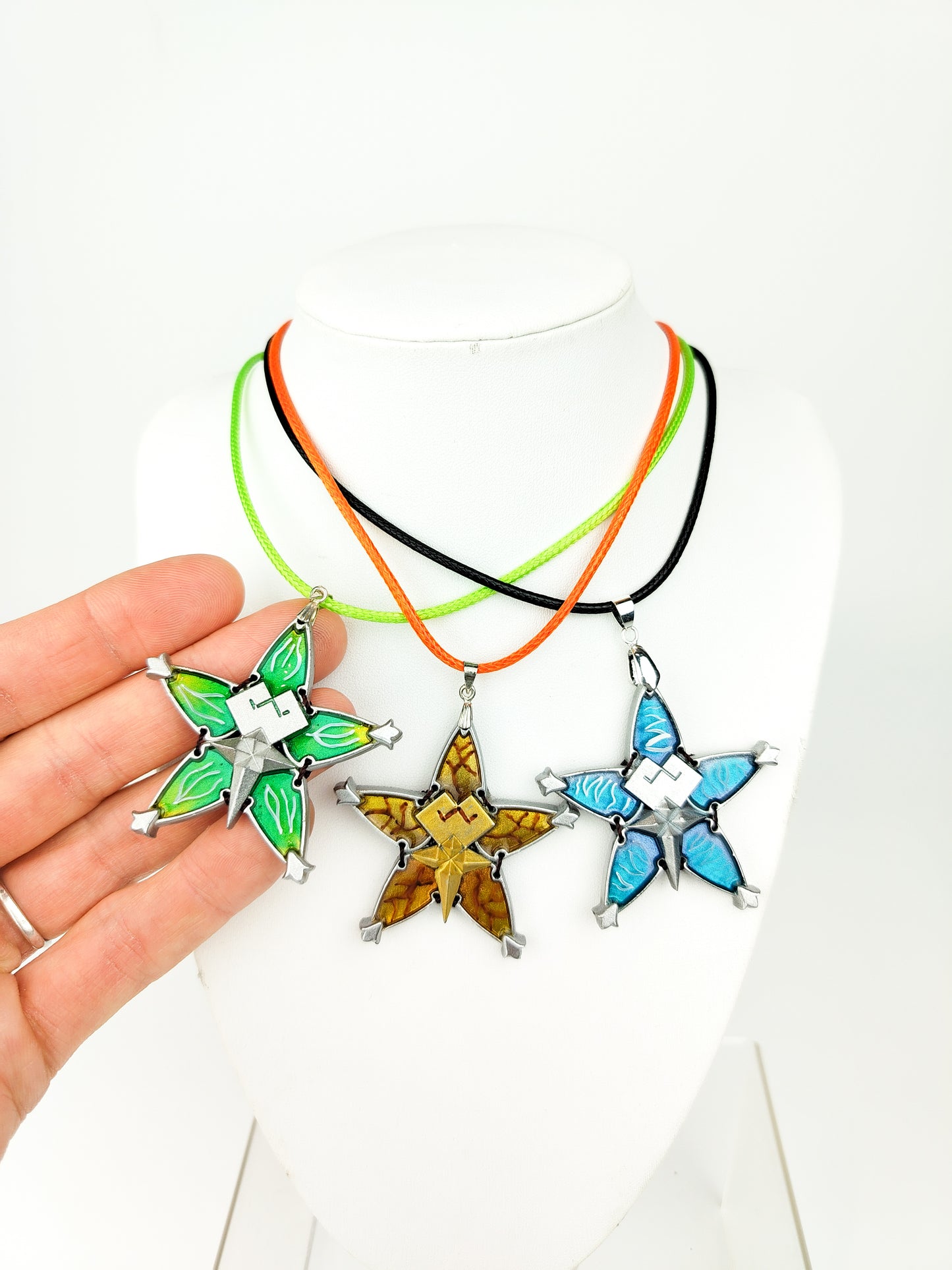 Collana Wayfinder Trovavia - Replica Kingdom Hearts (Terra, Aqua, Ventus)