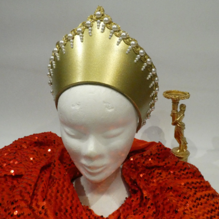 Anastasia Romanoff Gold Crown Tiara Replica