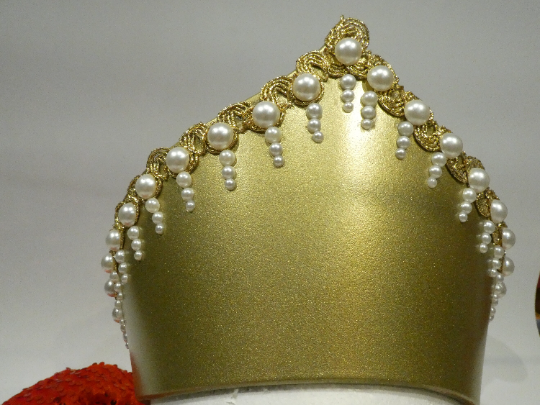 Anastasia Romanoff Gold Crown Tiara Replica