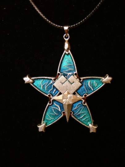 Wayfinder Trovavia Necklace Replica Kingdom Hearts Terra Aqua Ventus